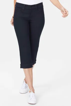 Marilyn Straight Crop Jeans - Black