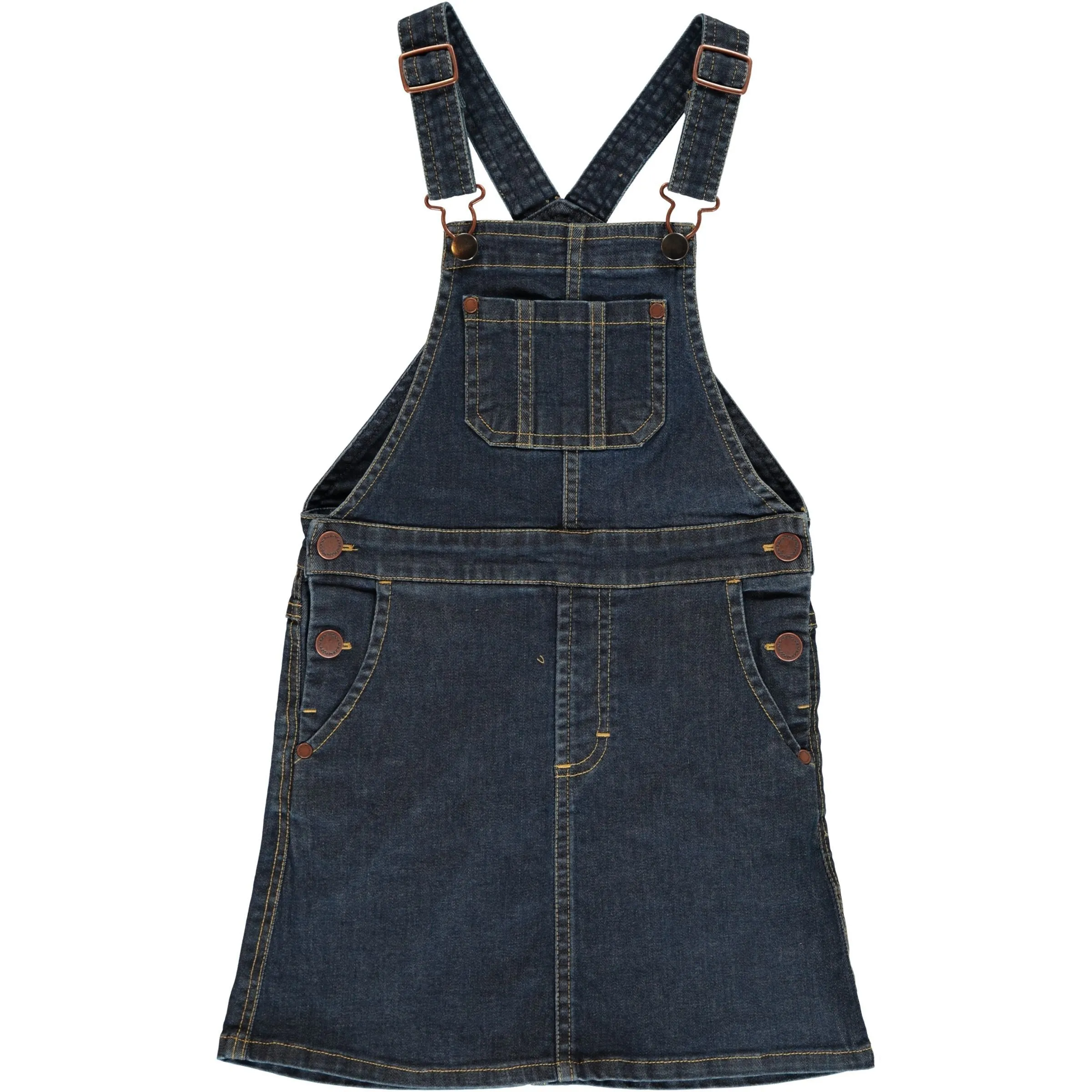 Maxomorra Medium Dark Wash Denim Pinafore Dress