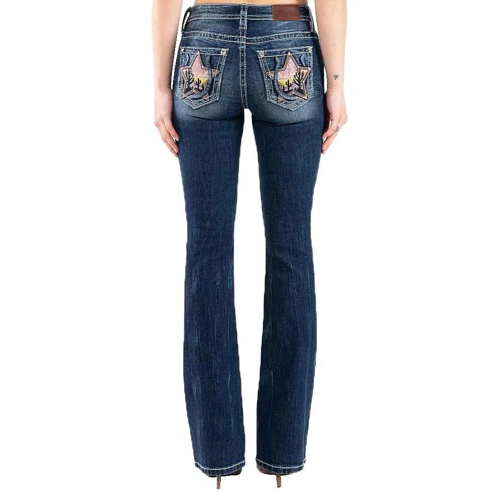 Miss Me Women's Wild West Bootcut Jeans