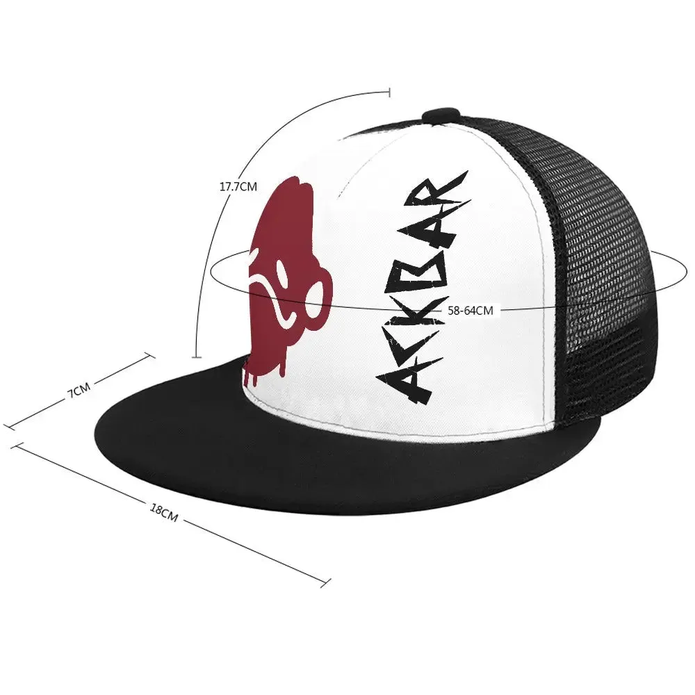 Monogrammed Ackbar Baseball Cap - Flat Glue Rear Hollow Design