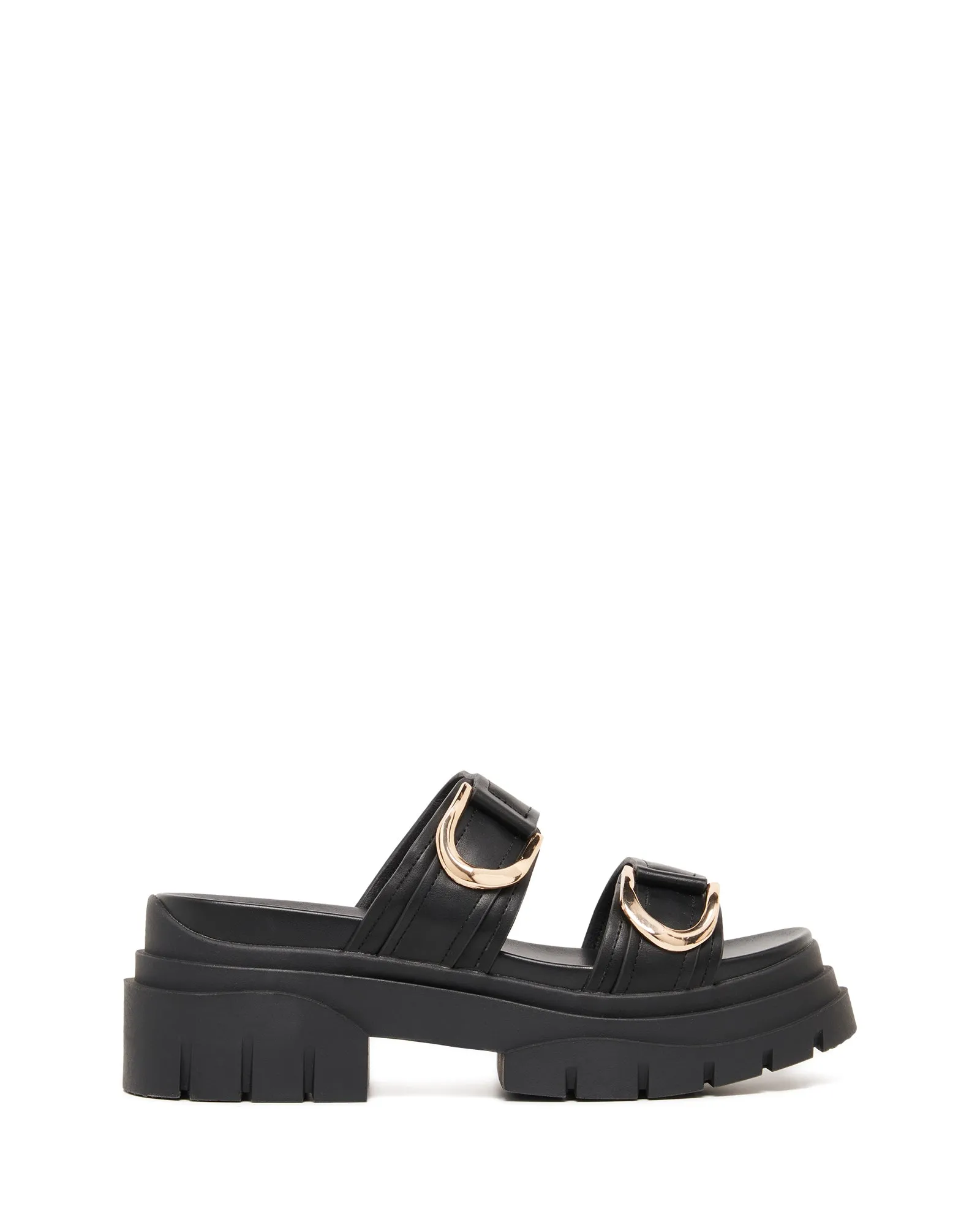 Myer Platform Sandal Black