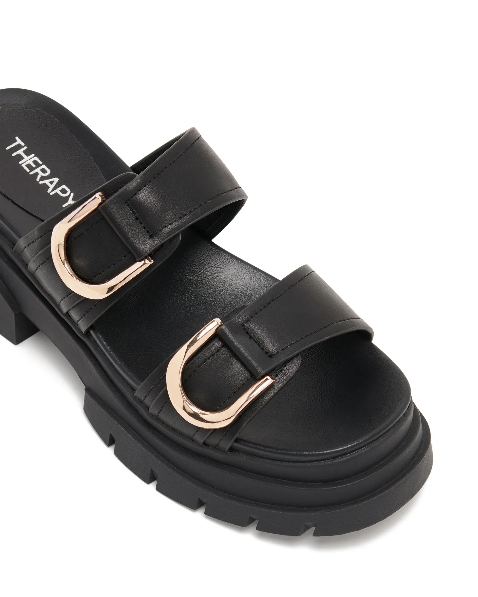 Myer Platform Sandal Black