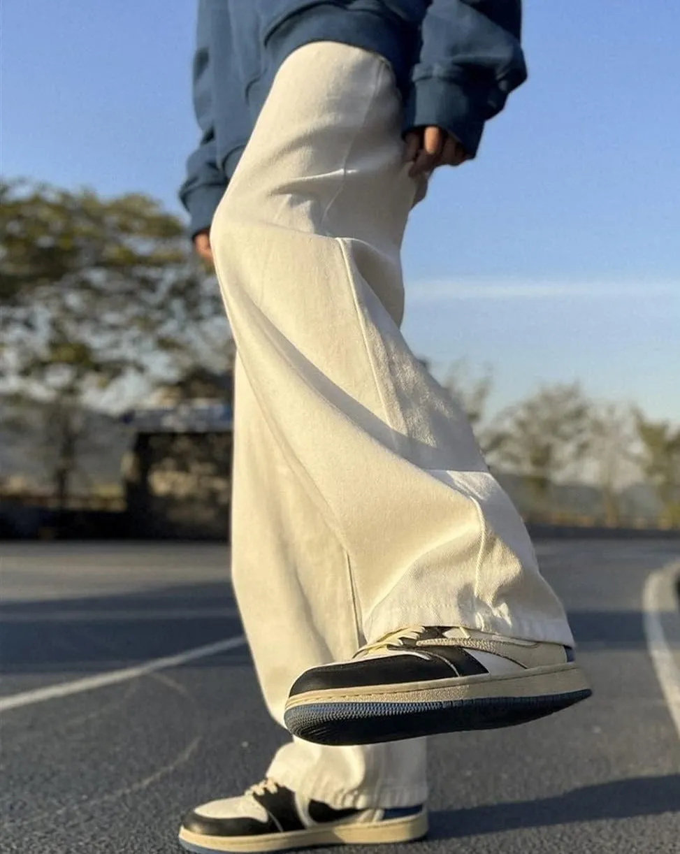 Nude Baggy Fit Straight Leg Jeans