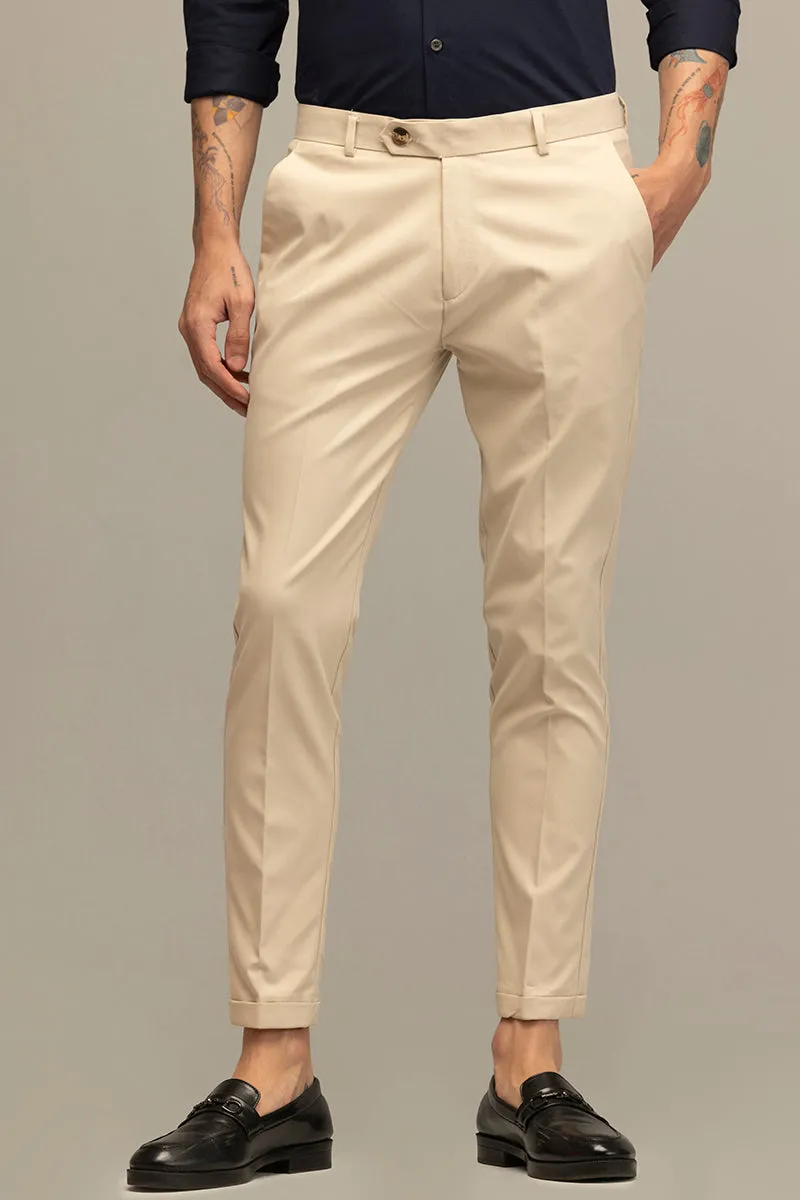 OpulentOasis Cream Trousers