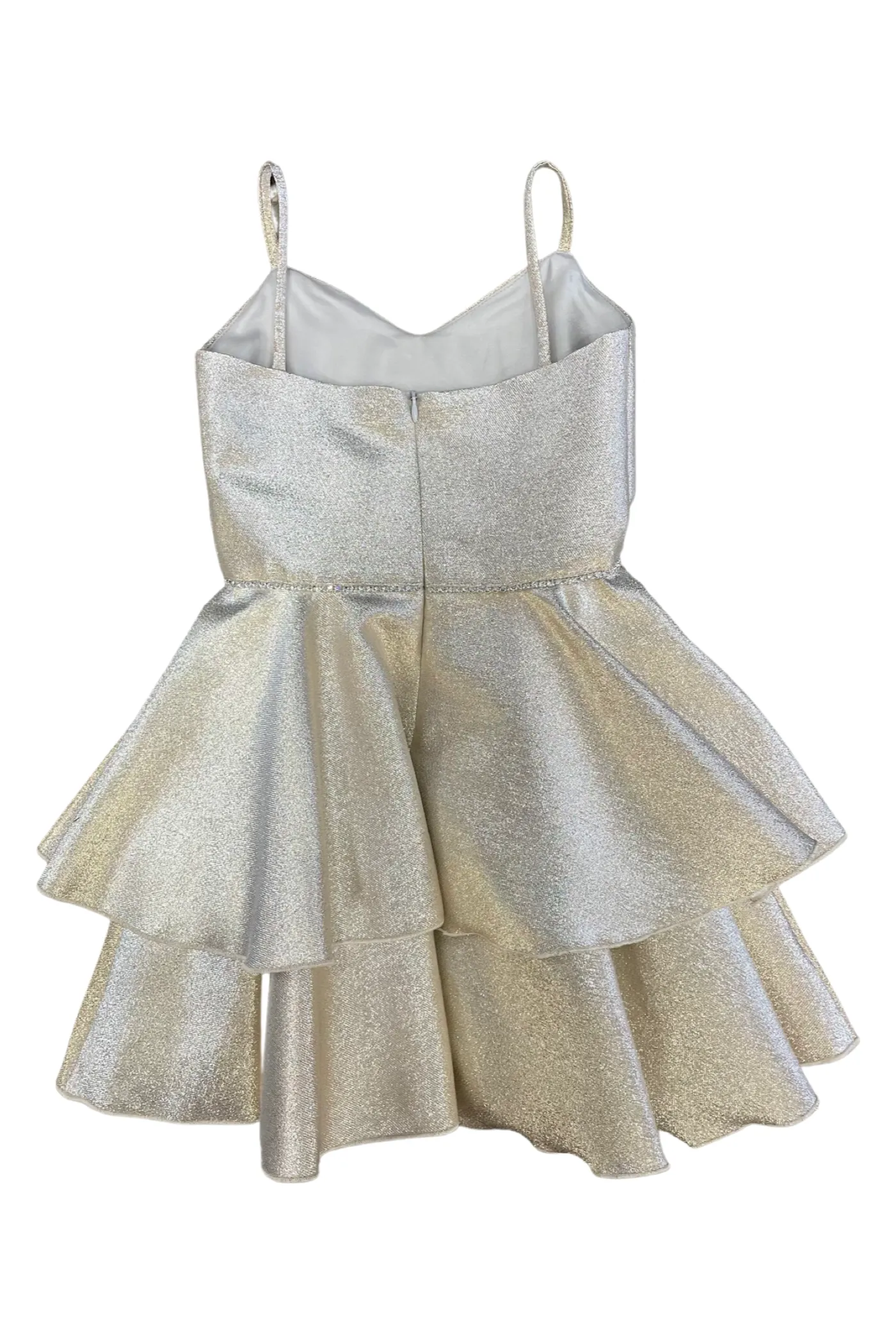 Platinum shimmer Tinsley dress