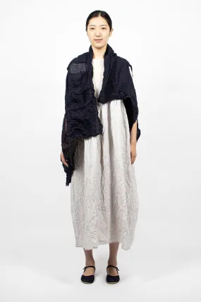 Pockets Shawl Yukata Blue