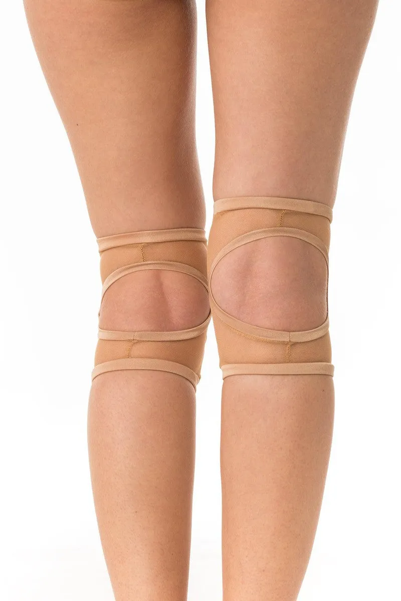 Poledancerka Mesh Kneepads - Nude 01 (with Pocket)