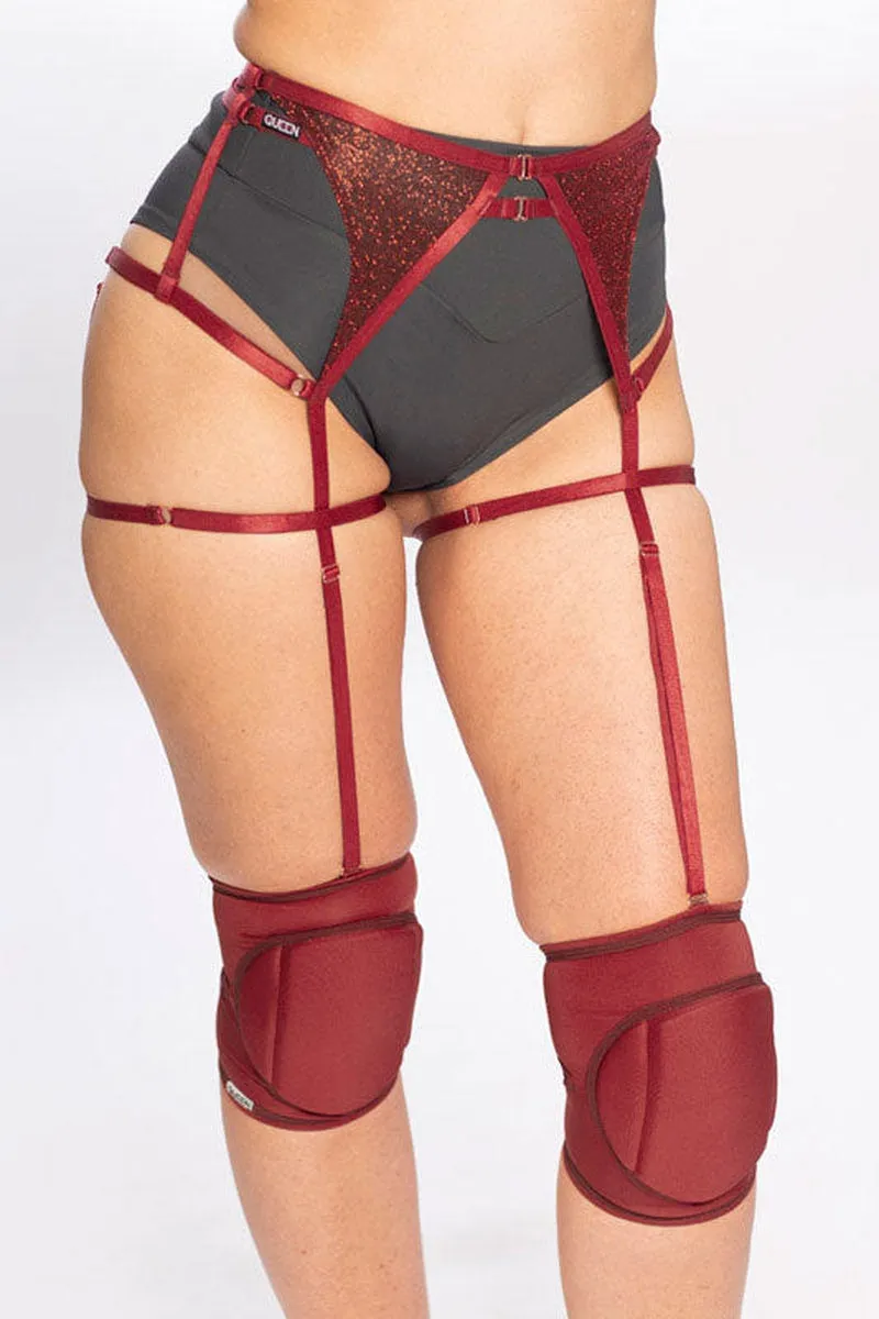 Queen Garter Belt - Cherry Shine