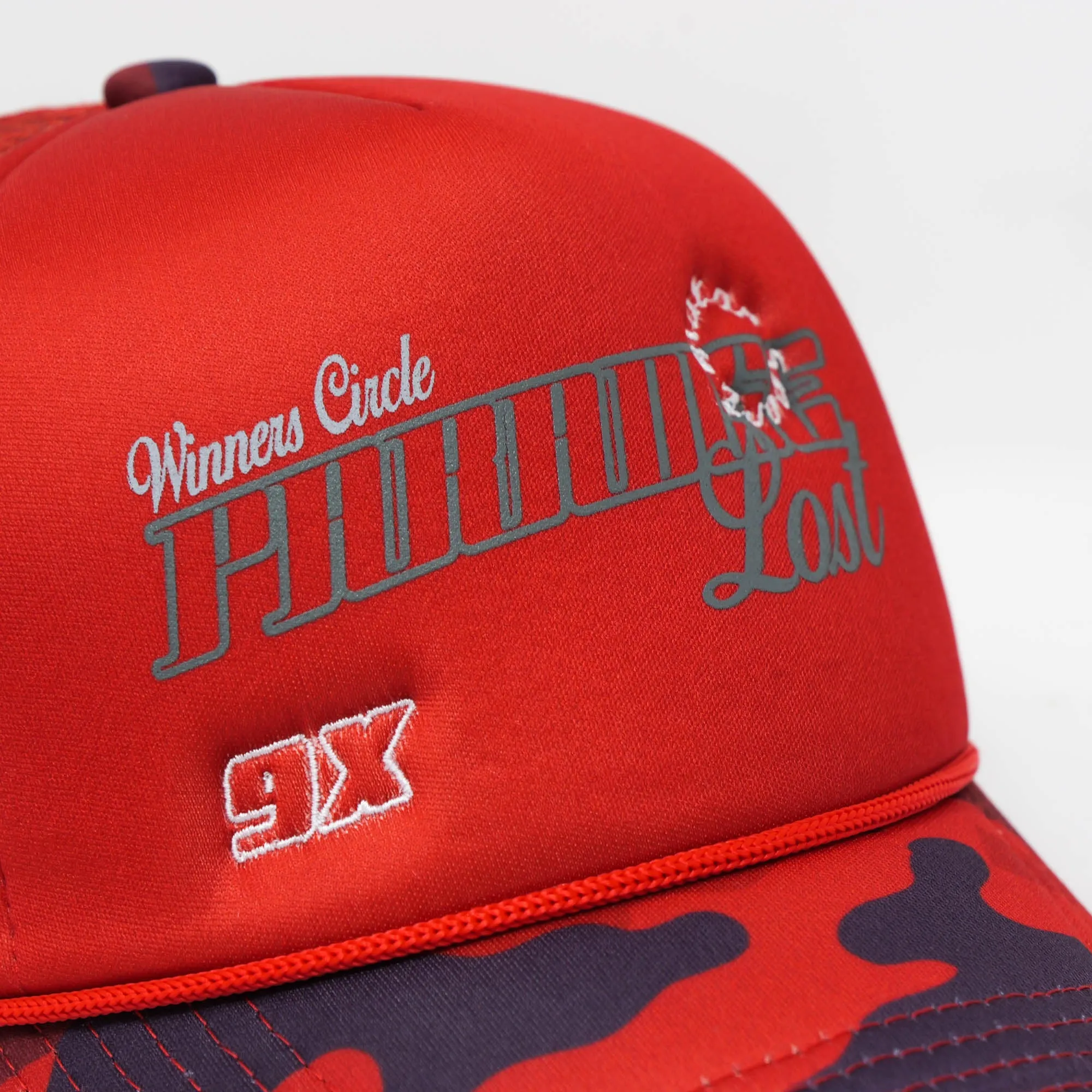 RALLY WINNER TRUCKER HAT RED