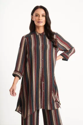 Saloos Longline Multi-Coloured Shirt-Dress