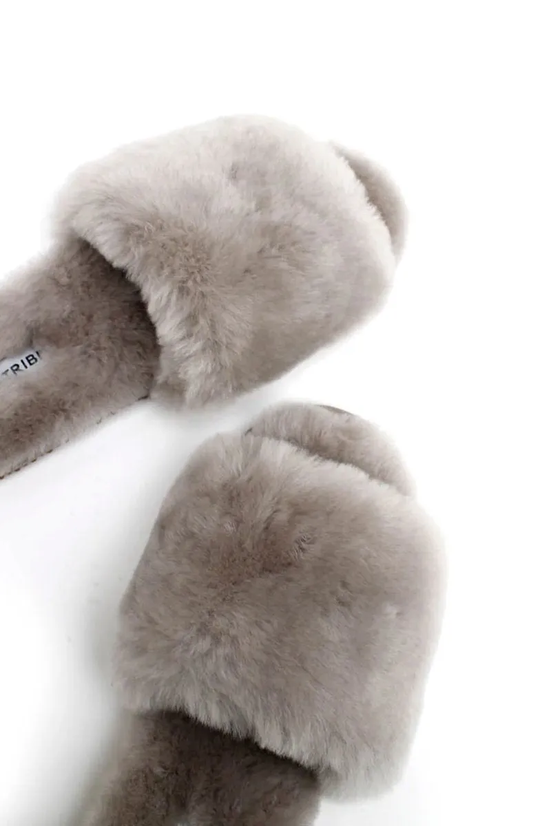 SHEEPY SLIPPER-LIGHT GREY