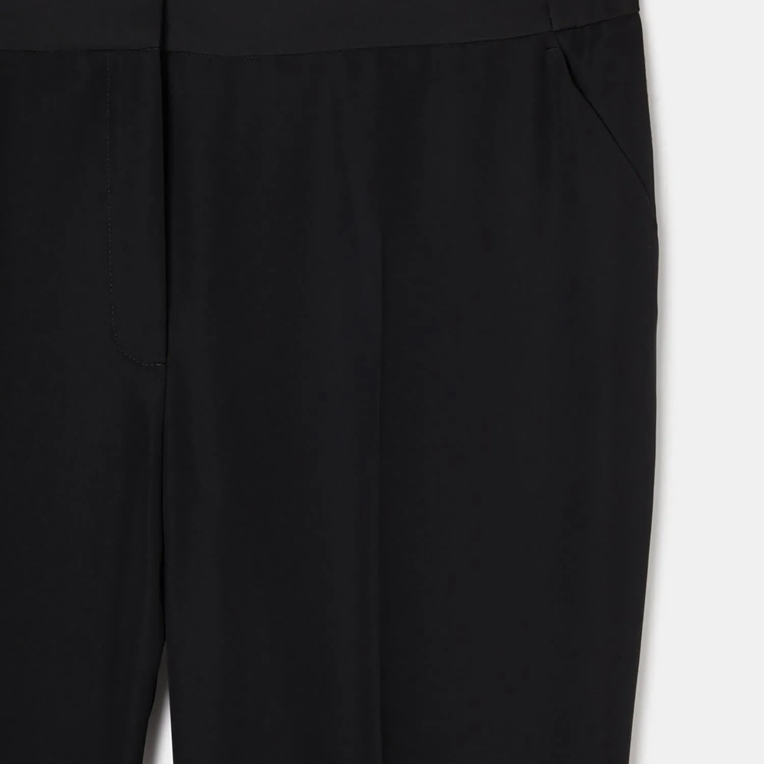 Skinny Leg Trousers - Black