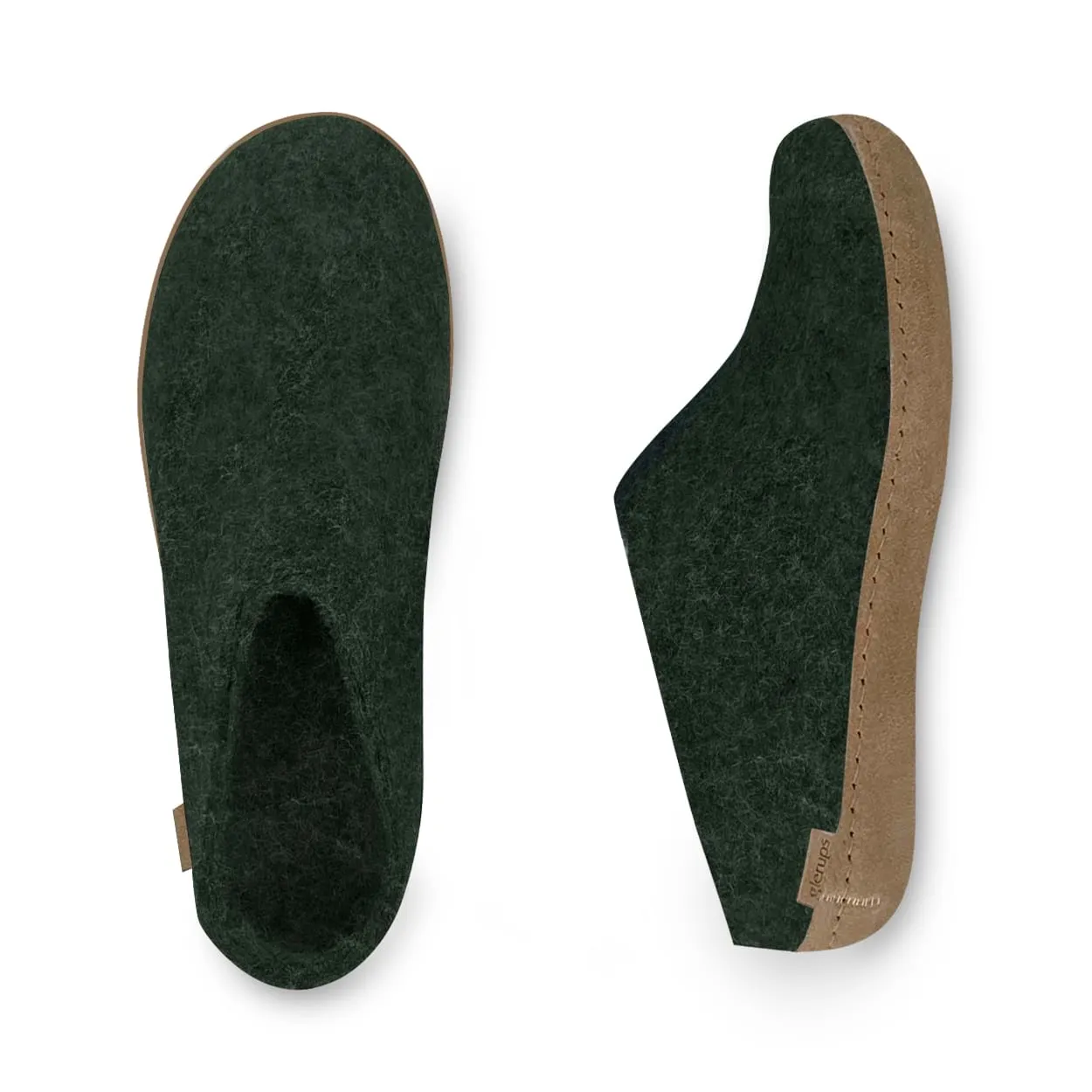 Slip-on with leather sole - Forest