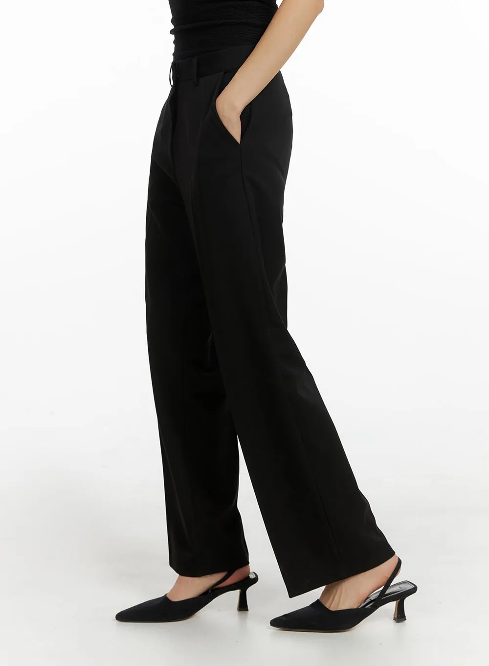 Solid Wide Trousers IM414