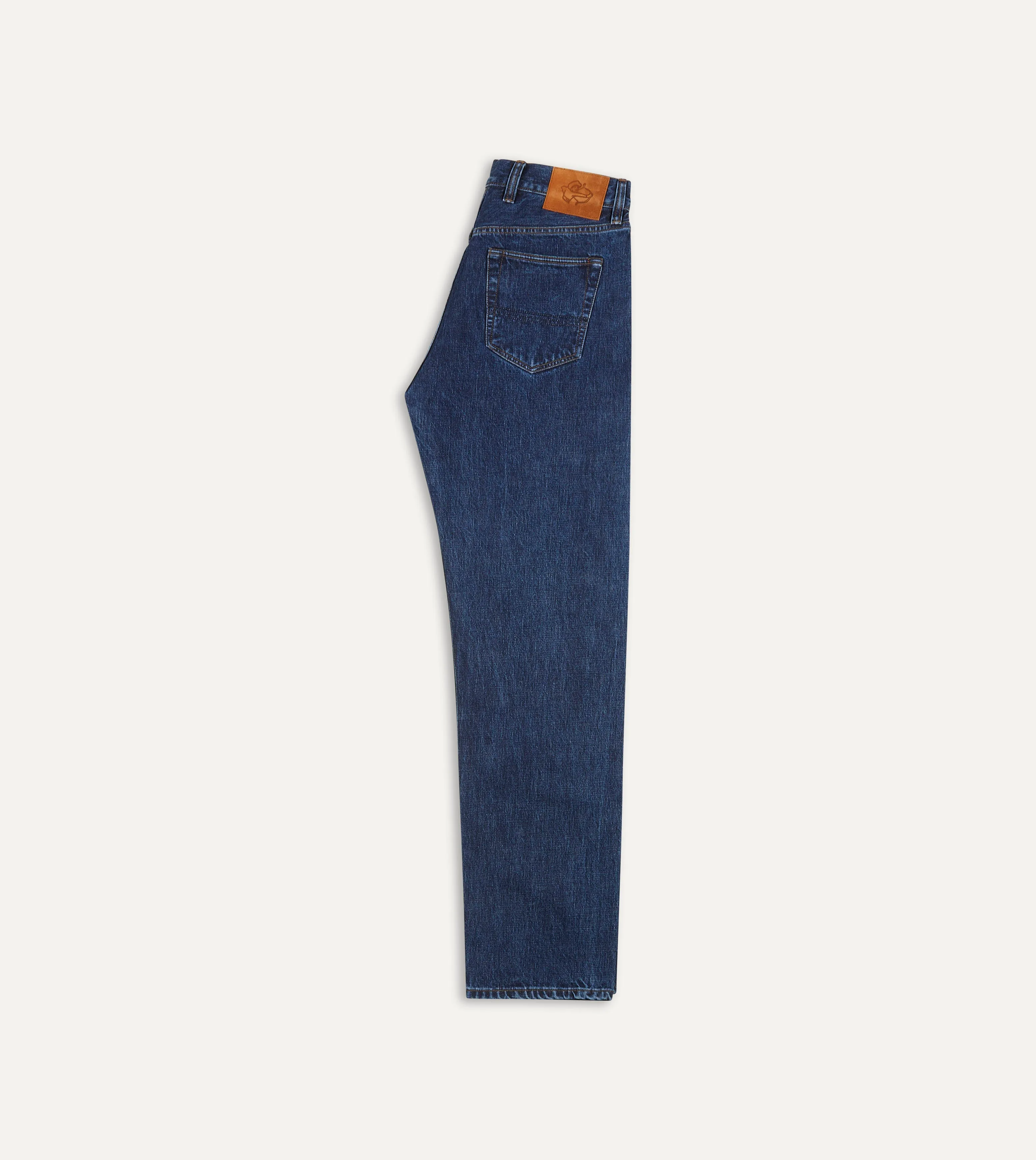 Stone Wash 14.2oz Japanese Selvedge Denim Five-Pocket Jeans