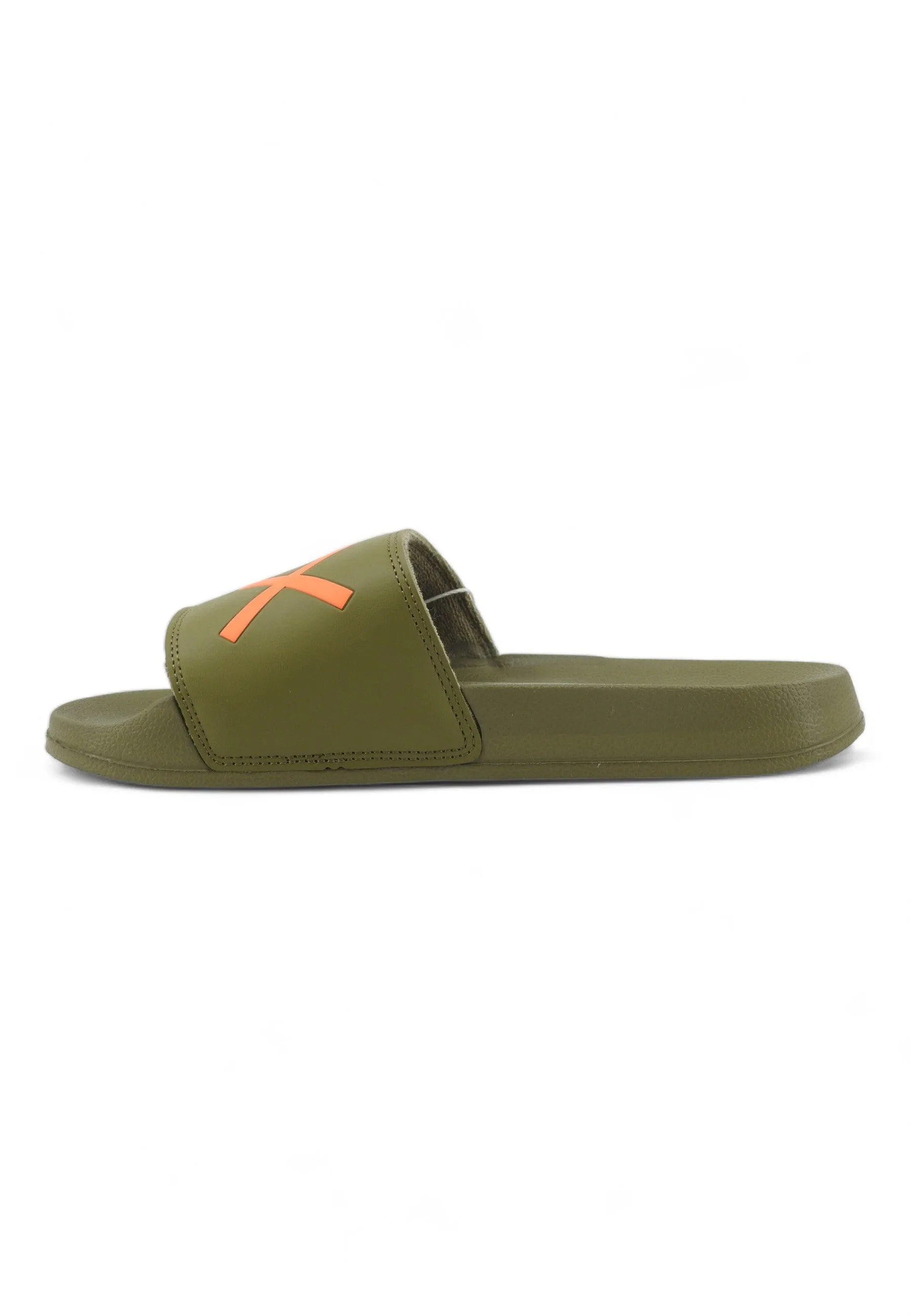 SUN68 Slippers Ciabatta Uomo Militare Verde X34103