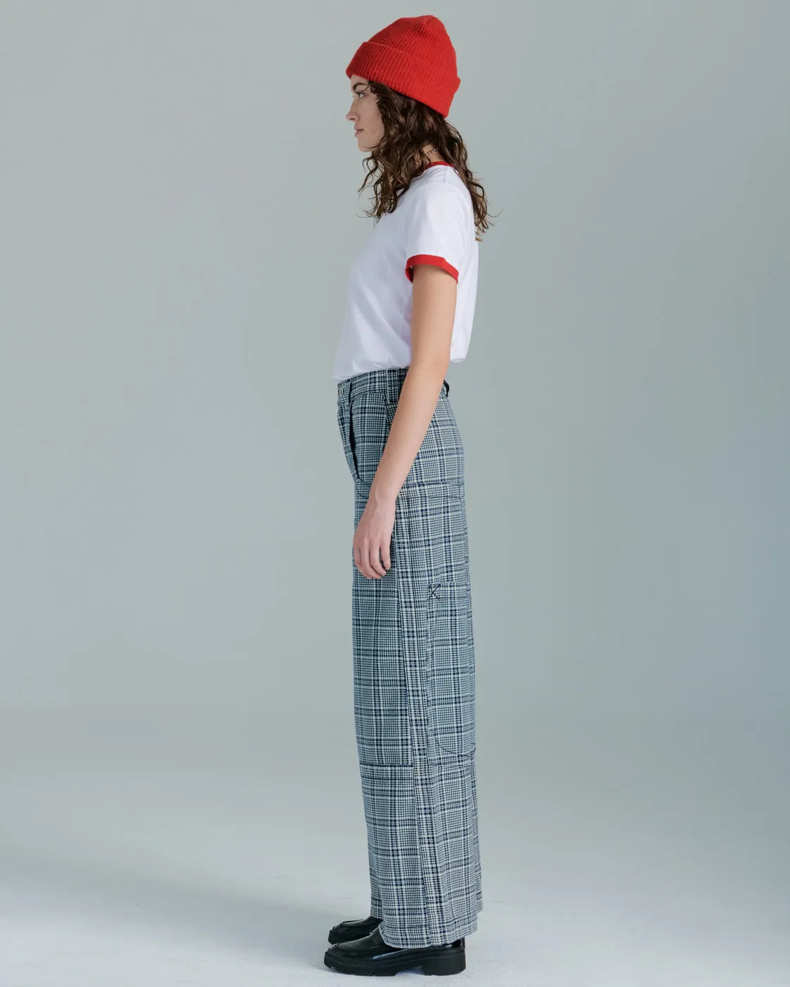 The Camilla Jeans. 27". Vintage Plaid.