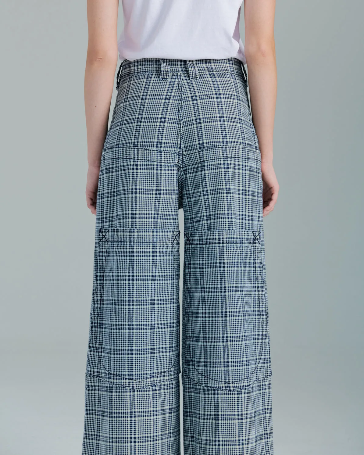 The Camilla Jeans. 27". Vintage Plaid.