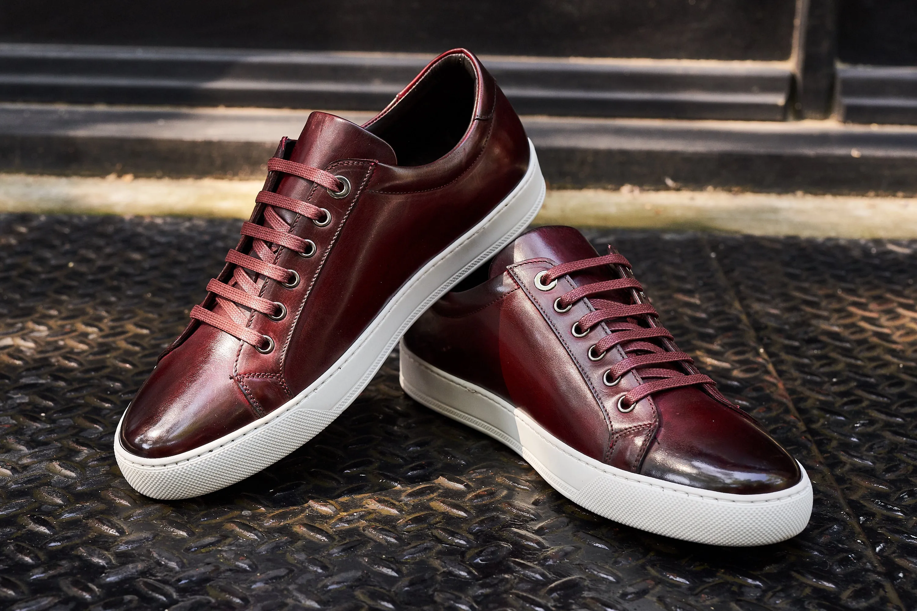 The Smith Low-Top Sneaker - Oxblood