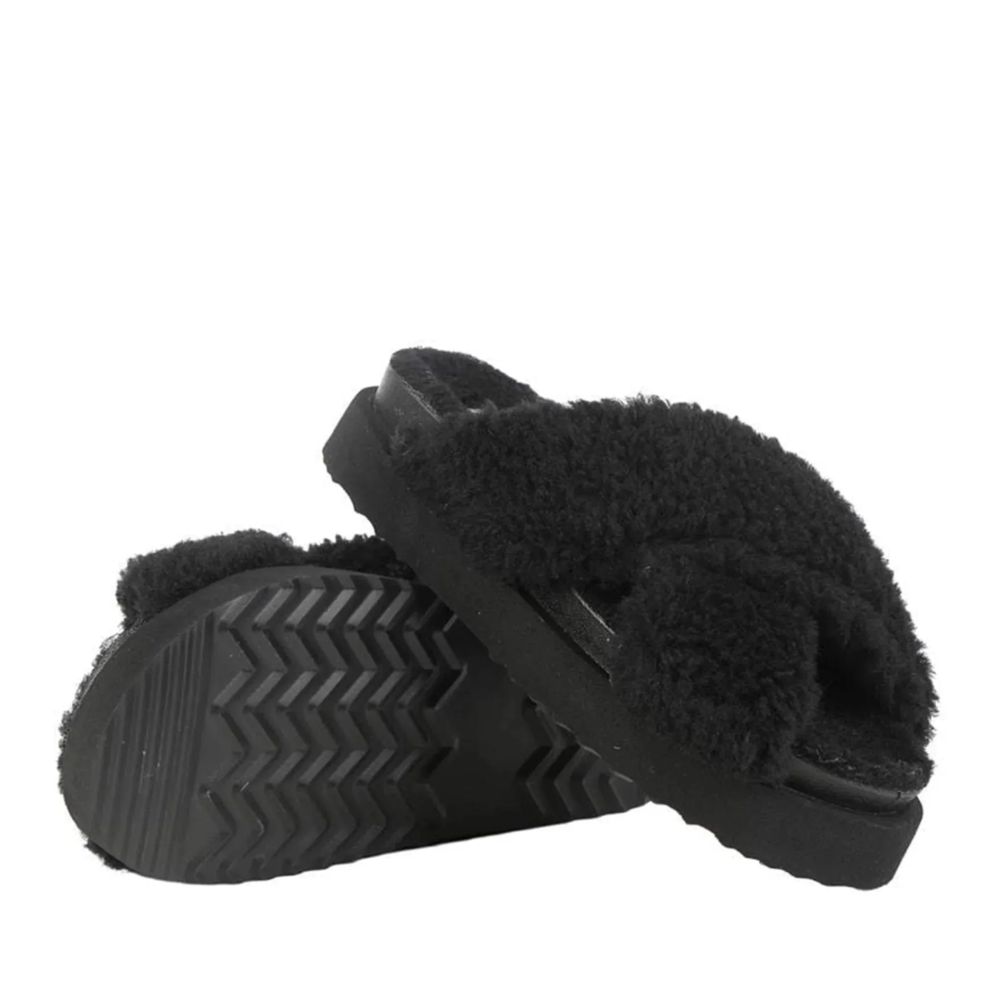 UGG Iris Fluffy Platform Slides