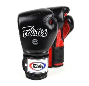 泰拳拳套 Thai Boxing Gloves : Fairtex BGV9 Black Red